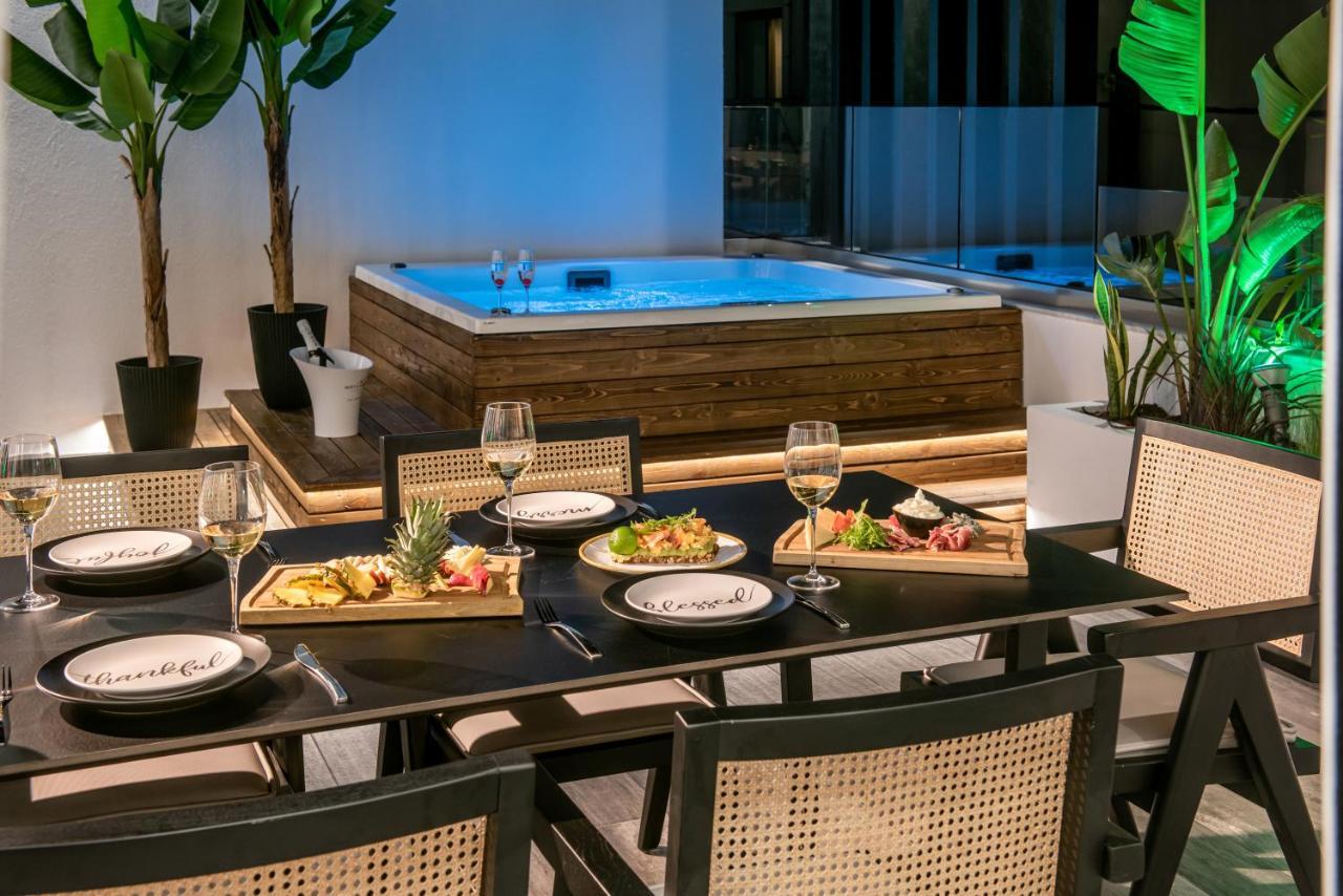 Maison Aqua Suite With Private Mini Pool Jacuzzi Hersonissos  Zewnętrze zdjęcie